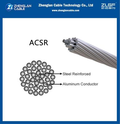 ACSR Goły przewodnik Aluminiowy przewodnik stalowy wzmocniony 120/20mm2 AL26/2.44 ST7/1.90 BS215