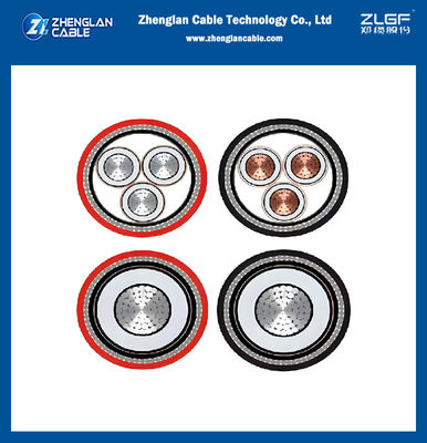 Trójżyłowy / Jednożyłowy kabel z izolacją XLPE, ekranowany, w powłoce PVC, z przewodnikiem aluminiowym AS/NZS 1429.1