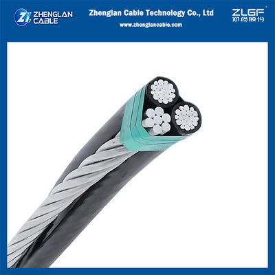 Kabel antenowy 1KV Triplex AAC/XLPE + goły neutralny ACSR 2x1/0AWG+1/0AWG ASTM S76-474