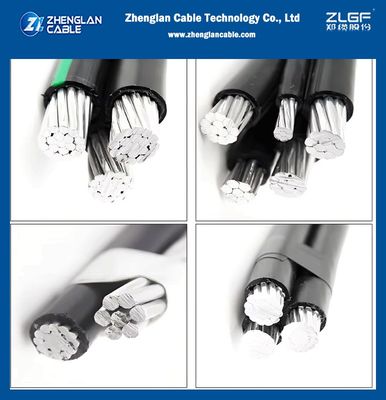 Kabel izolowany napowietrzny XLPE 0.6/1kV NFC 33-209 AAC/XLPE+ AAAC /XLPE 3X70mm2+54.6mm2