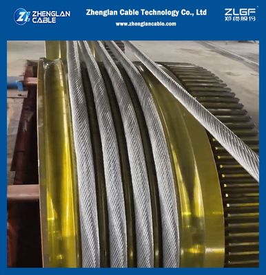 Powietrzne przewodniki AAAC 25mm2 linii dystrybucji i przesyłu energii.