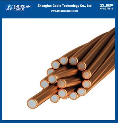 Włókno stalowe pokryte miedzią, o przewodności 40% 2AWG 7/2.59mm