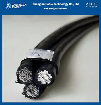 0.6/1kV Całkowicie Wyizolowany Kabel Triplex ABC 2×1/0AWG+1/0AWG.