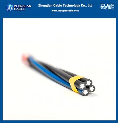 1kV kabel energetyczny napowietrzny wiązkowy 3x95+50mm² AAC/AAAC z izolacją XLPE, wytrzymały kabel dystrybucyjny napowietrzny