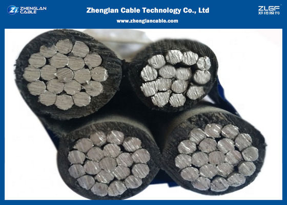 0.6 / 1kV LV Aerial Bundled Conductor Low Voltage Power Cable AL Material