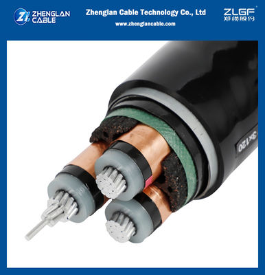 MV Single Three Cores Aluminium Conductor Power Cable Armoured IEC 60502/60228