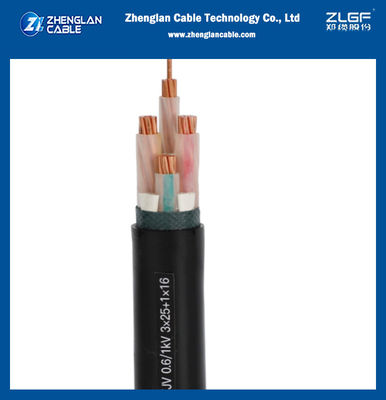 NA2XRY 0.6/1KV Low Voltage Power Cable 3x25sqmm+1x16sqmm Multicore Cu AL Conductor